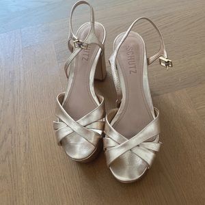 Schutz platform sandal